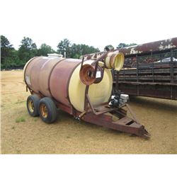 STORAGE TANK MTD ON S/A TRAILER W/ 2" TRANSFER PUMP, 11L-15 TIRES