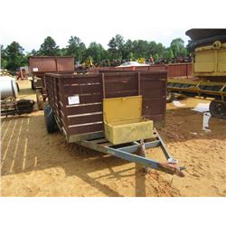 7' X 14' T/A FARM TRAILER, 42" METAL SIDE W/RAMP