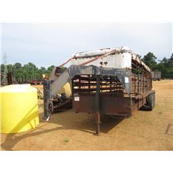 20' GOOSENECK STOCK TRAILER, S/N , 7.50-16LT TIRES