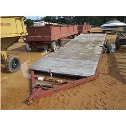 32' SHOP BUILT T/A TAG TRAILER, 25' LOAD DECK