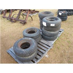1 LOT (12) 7-14.5 MH TIRES & RIMS