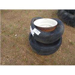 1 LOT (2) MISC TIRES W/RIMS