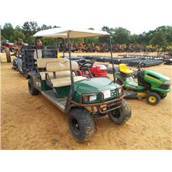 E-Z-GO ST350, S/N 2242062, 4 SEATER, DUMP BED, GAS ENGINE, CANOPY