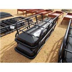 1 LOT (2) 8' FEED BUNKS