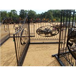 16' DEER SCENE GATE W/POST