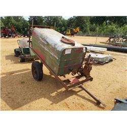 FME BEAN SPRAY TANK W/PUMP, MTD ON S/A TRAILER