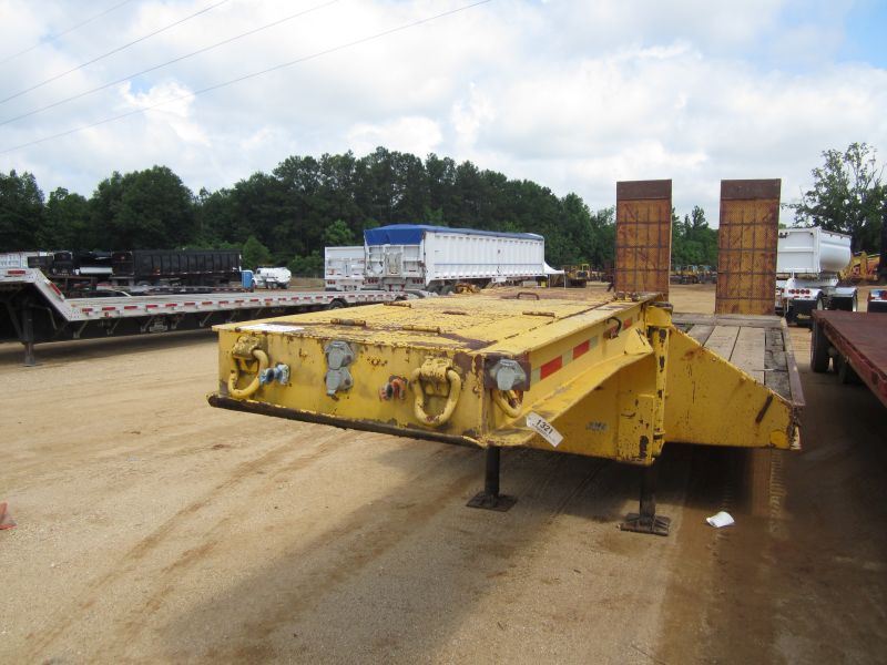 112" X 38' T/A LOWBOY TRAILER, S/N 329984, 3' DOVETAIL, HYD RAMPS, 10