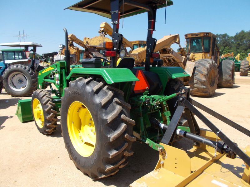 JOHN DEERE 5075E MFWD FARM TRACTOR, S/N 005796, 3 PTH, PTO, 1 REMOTE ...