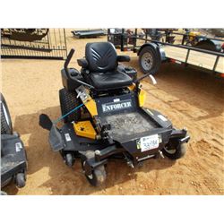 CUB CADET ENFORCER ZERO TURN LAWN MOWER, S/N 1E298200033, 54" CUT, GAS ENG