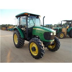 JOHN DEERE 5525 MFWD FARM TRACTOR, S/N LV5525S150661, 3PTH, PTO, 3 HYD REMOTES, ECAB W/AIR, 16.9R30 