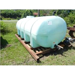 1600 GALLON WATER TANK & PUMP