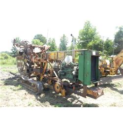 CLEVELAND 95 WHEEL TRENCHER, S/N 3539, JD DIESEL, TRACK MOUNTED
