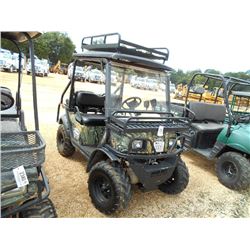 BAD BOY BUGGY, S/N 00082, ELECTRIC, 4X4, CANOPY, WINDSHIELD, REAR SEAT, FRONT RACK, WINCH, CHARGER, 