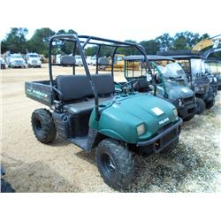 POLARIS RANGER 2X4 ATV, S/N 4XARB42A5176242, DUMP BED, ROLL CAGE, METER READING 942 HOURS