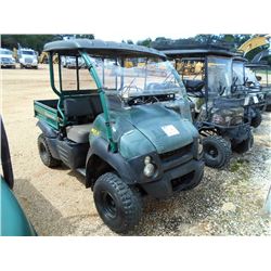 KAWASAKI MULE 600 ATV, S/N JKIAFEB198B512291, DUMP BED, CANOPY, WINDSHEID, METER READING 548 HOURS