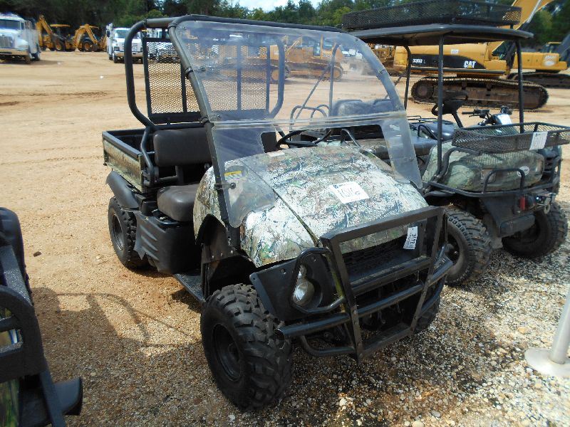 2010 KAWASAKI 610 MULE 4X4 ATV, S/N JK1AFEC11A8513262, WINDSHIELD, DUMP