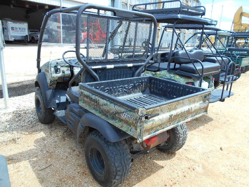 2010 KAWASAKI 610 MULE 4X4 ATV, S/N JK1AFEC11A8513262, WINDSHIELD, DUMP