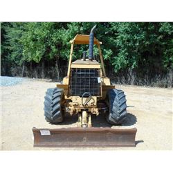 VERMEER V7550 TRENCHER, S/N 1000312, JOHN DEERE 4 CYL DIESEL ENG, TRENCHER, BACKFILL BLADE, CANOPY, 