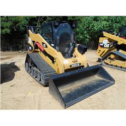 CAT 297C HIGH FLOW SKID STEER LOADER, S/N GCP01270 (10 YR) TRACK TYPE, GP BUCKET, ECAB, UNUSED TRACK