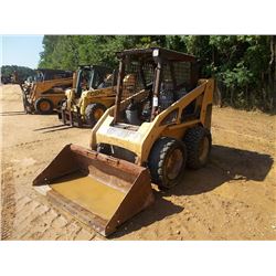 CAT 216 SKID STEER LOADER, S/N 4NZ0137, GP BUCKET, CANOPY, METER READING 4,073 HOURS
