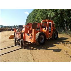 LULL 1044C-54 SERIES TELESCOPIC FORKLIFT, S/N 0160028414 (07 YR) 10,000# CAPACITY, 6' FORKS, JOHN DE