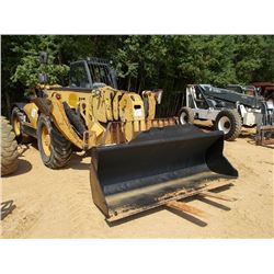 CAT TH580B TELESCOPIC FORKLIFT, S/N SLH00391, 8' CAT GP BUCKET W/CUTTING EDGE, QUICK COUPLER, 9,000#