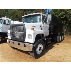 1995 FORD 29000 T/A WATER TRUCK, S/N 1FD2X90T4SVA55511, CAT DIESEL ENG, 8LL TRANS, 40K REARS, 16K FR