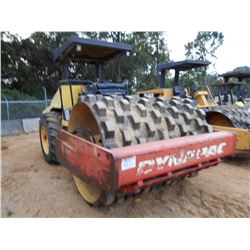 DYNAPAC CA262PD VIBRATORY ROLLER, S/N 67320491, 84" PADFOOT DRUM, CUMMINS ENGINE, CANOPY