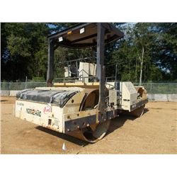 INGERSOLL-RAND DD125 TANDEM ROLLER, S/N 168159, 84" DRUM, VIBRATORY, CANOPY, METER READING 7,188 HOU