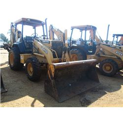 JOHN DEERE 410E 4X4 LOADER BACKHOE, S/N 839152, GP BUCKET, 24" HOE BUCKET, CANOPY, METER READING 7,4