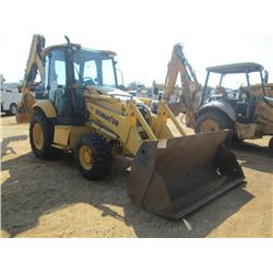 KOMATSU WB146-5 4X4 LOADER BACKHOE, S/N A23133 (06 YR) EXTENDAHOE, MULTI-PURPOSE BUCKET, 24" HOE BUC