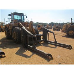 KAWASAKI 80ZV2 WHEEL LOADER, S/N 80C5-5523, (11 YR) ACS FORKS W/CLAMP, ECAB W/AIR, 23.5-25 TIRES, ME