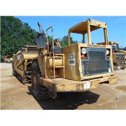 CAT 613C MOTOR SCRAPER, S/N 92X01908, CANOPY, ELEVATING, 23.5-25 TIRES, METER READING 1,562 MILES