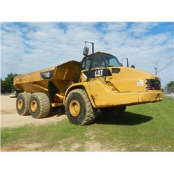 CAT 740 ARTICULATED DUMP, S/N B1P04582 (09 YR) ECAB W/AIR, 29.5R25 TIRES, METER READING 7,340 HOURS