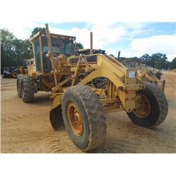 CAT 12H MOTOR GRADER, S/N 4XM00736, 14' MOLDBOARD W/TIP CONTROL, SCARIFIER, ECAB W/AIR, 14.00-24 TIR