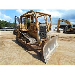 CAT D6H XL CRAWER TRACTOR, S/N 9MJ01576, STRAIGHT BLADE, W/TILT, DIFF STEER, CANOPY, SWEEPS, SIDE & 