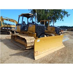 JOHN DEERE 700J CRAWLER TRACTOR, S/N 157080 (08 YR) 6 WAY BLADE, CANOPY, METER READING 4,422 HOURS