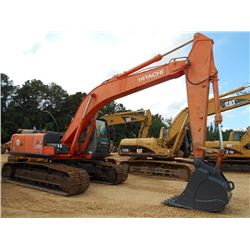 HITACHI ZX200LC HYDRAULIC EXCAVATOR, S/N 310637, 8' 6" STICK, 42" BUCKET, ECAB W/AIR, METER READING 