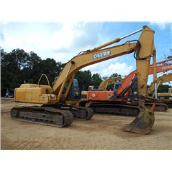 JOHN DEERE 200C LC HYDRAULIC EXCAVATOR, S/N 508335 (07 YR) 9' 6" STICK, 50" BUCKET, THUMB, AUX HYD, 