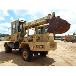 GRADALL G3WD WHEELED EXCAVATOR, S/N 0136252, 60" BUCKET, 6 CYL DIESEL ENG, ECAB, 11.00-20 REAR TIRES