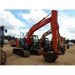 HITACHI ZX135US-3 HYDRAULIC EXCAVATOR, S/N 086732, 10' STICK, 36" BUCKET, THUMB, ECAB W/AIR, METER R