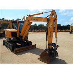 HYUNDAI 60CR-9 MINI EXCAVATOR, S/N 000596 (13 YR) 4'11" STICK, 36" BUCKET, HYD THUMB, AUX HYD, BLADE