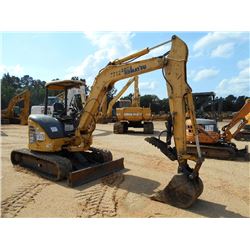 KOMATSU PC50MR-2 HYDRAULIC EXCAVATOR, S/N 7712 (07 YR) 6' STICK, 24" BUCKET, THUMB, BLADE, RUBBER TR