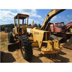 JOHN DEERE 570-A MOTOR GRADER, S/N 73631, 12' HYD MOLDBOARD W/TIP CONTROL, SCARIFIER, CANOPY, 1400-2