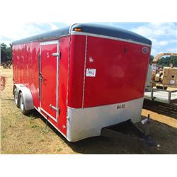 RC 7' X 16' T/A SERVICE TRAILER, S/N M015505, TANK MTD, AIR COMPRESSOR, HONDA GAS ENG, OIL HYD, GREA