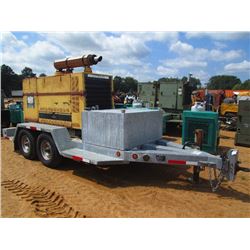 CAT GENERATOR SET, S/N 5YF01010, 150KW, 3208 DIESEL ENGINE, MTD ON T/A TRAILER, ST235/85R15 TIRES