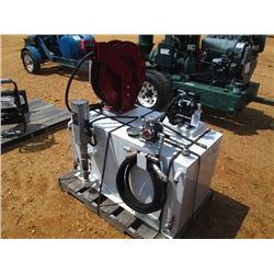AUX TANK W/PUMP, HOSE REEL