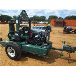 PIONEER 6" PUMP, MTD ON S/A TRAILER, DEUTZ DIESEL ENG, METER READING 292 HOURS