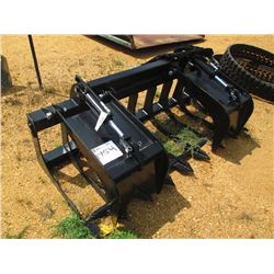 6' HYDRAULIC GRAPPLE, FITS SKID STEER LOADER