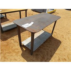 HEAVY DUTY 30X57 WELDING SHOP TABLE WITH SHELF